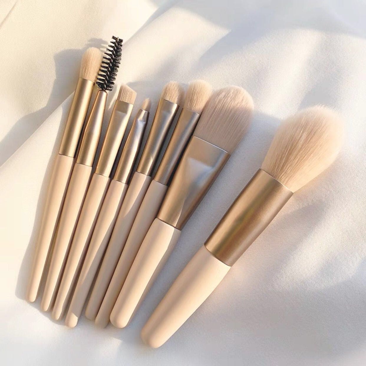 Set Of 8 Mini Makeup Brush Set, Soft Synthetic Hair Brushes, Eyeshadow Foundation Sculpting Brushes, Portable Soft Concealer Brush, Beauty Foundation Eye Shadow Tool Eyelash Brush With Bag Set Of 8 Mini Makeup Brush Set, Soft Synthetic Hair Brushes, Eyeshadow Foundation Sculpting Brushes, Portable Soft Concealer Brush, Beauty Foundation Eye Shadow Tool Eyelash Brush With Bag